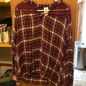 Plaid blouse
